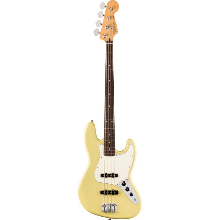 Fender Player II Jazz Bass, Rosewood Fingerboard, Hialeah Yellow - Basso elettrico 4 corde
