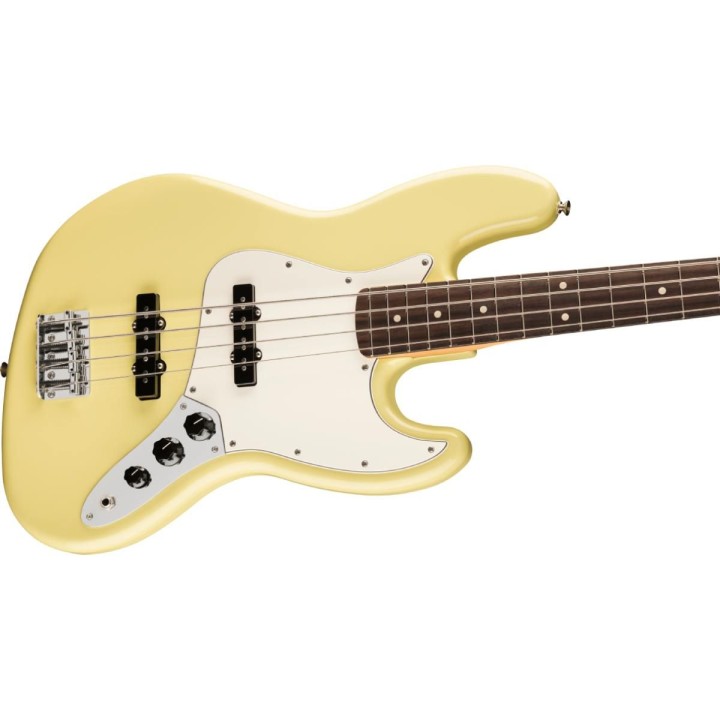 Fender Player II Jazz Bass, Rosewood Fingerboard, Hialeah Yellow - Basso elettrico 4 corde