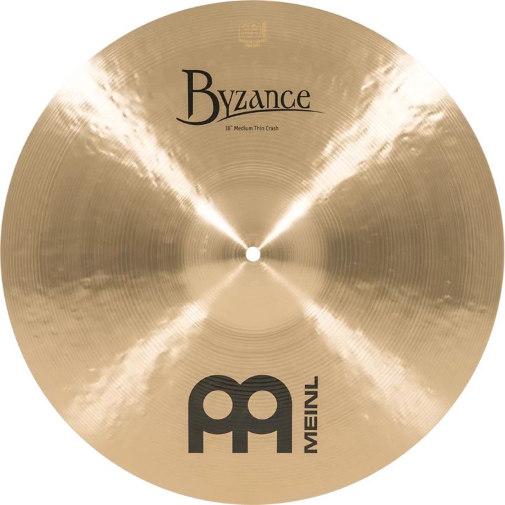 Acquista MEINL B18MTC Byzance Brilliant Medium Thin Crash 18"" online | Merula Strumenti Musicali