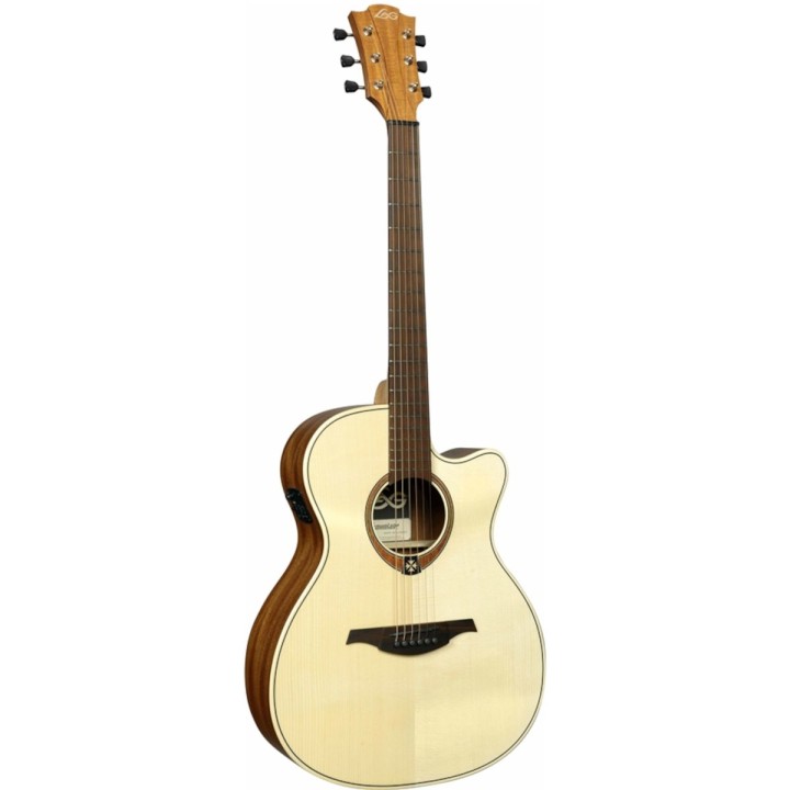 Lag - T70ace-Nat Chitarra Acustica Auditorium Cutaway Eq Natural 19700026