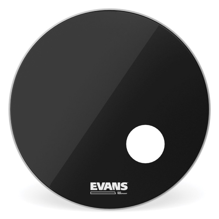 Evans EQ3 Resonant Black Bass Drum Head 22" - Pelle risonante per grancassa