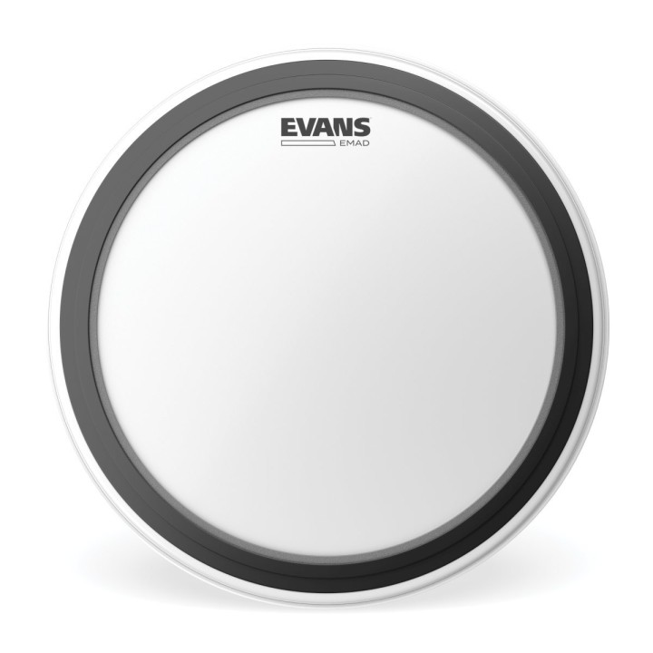 Evans EMAD Coated White Bass Drum Head 22" - Pelle per Grancassa