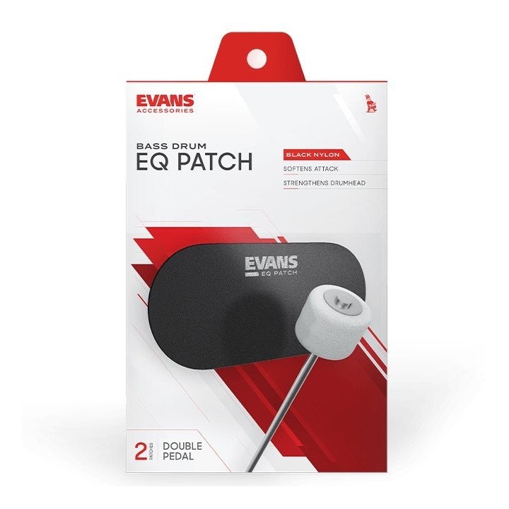 Evans | EQPB2 Eq Double Pedal Patch, Black Nylon