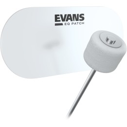 Evans - EQPC2  EQ Double Pedal Patch, Clear Plastic