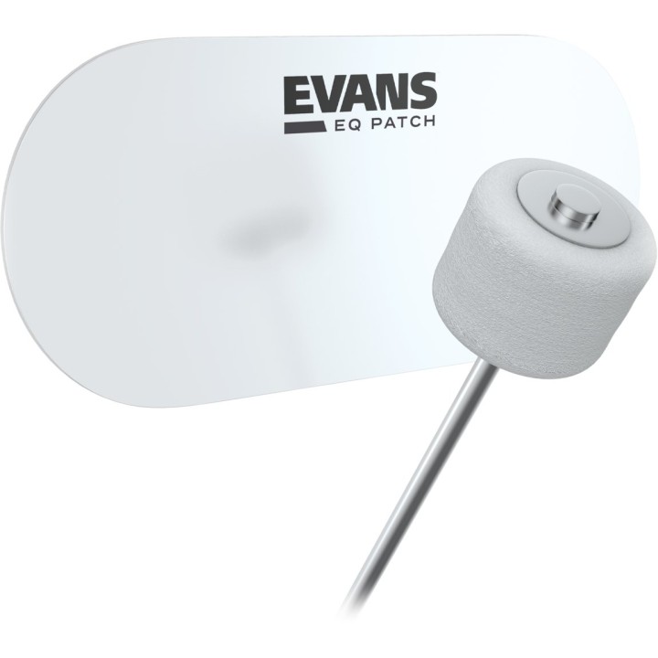 Evans - EQPC2  EQ Double Pedal Patch, Clear Plastic