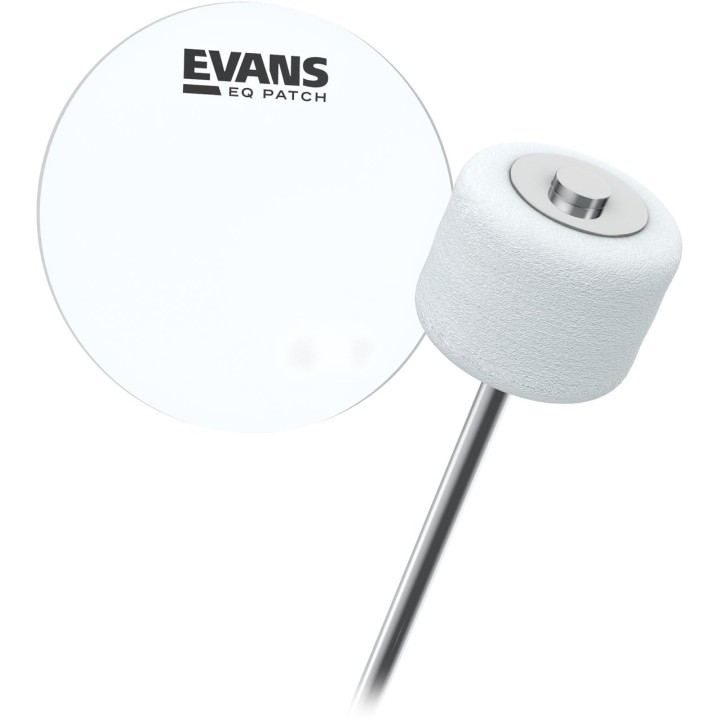 Evans | EQPC1 EQ Single Pedal Patch, Clear Plastic