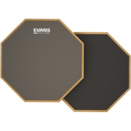 Evans - RF12D RealFeel 2-Sided Practice Drum Pad, 12''