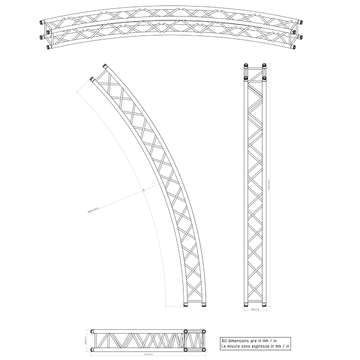 Protruss Sq30c900 - Traliccio Circolare in Alluminio