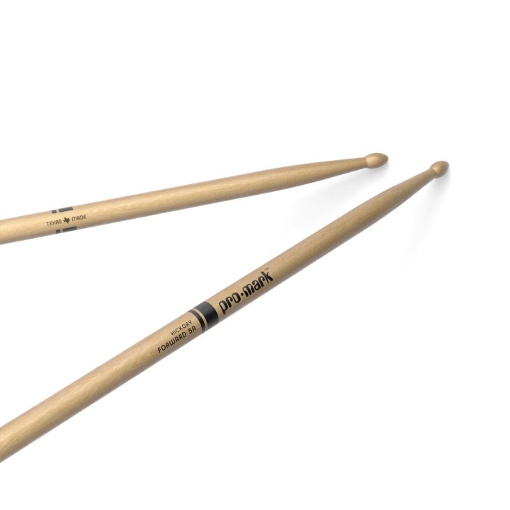 PROMARK CLASSIC FORWARD 5A HICKORY DRUMSTICKS, OVAL WOOD TIP, 4-PACK TX5AW-4P