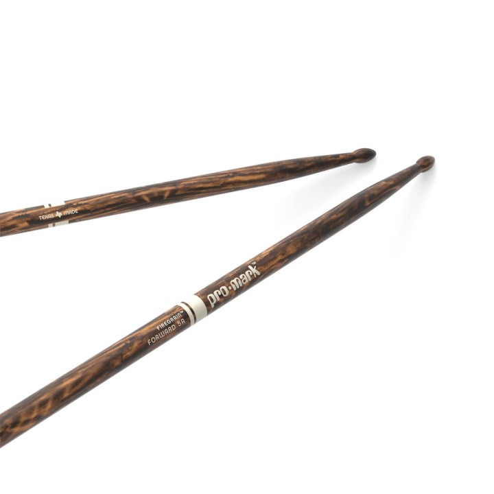 ProMark - TX5AW-FG Classic Forward 5A FireGrain Hickory Drumstick, Oval Wood Tip