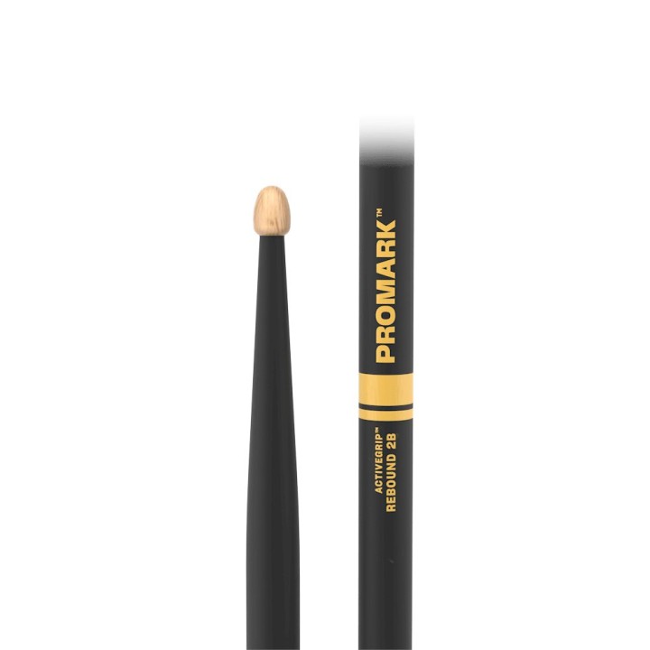 ProMark - R2BAG Rebound 2B ActiveGrip Hickory Drumstick, Acorn Wood Tip