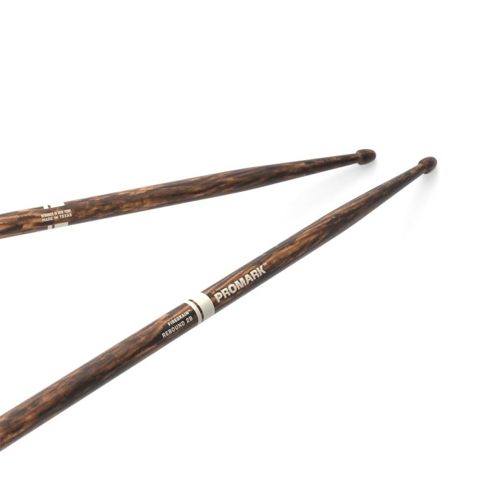 ProMark - R2BFG Rebound 2B FireGrain Hickory Drumstick, Acorn Wood Tip