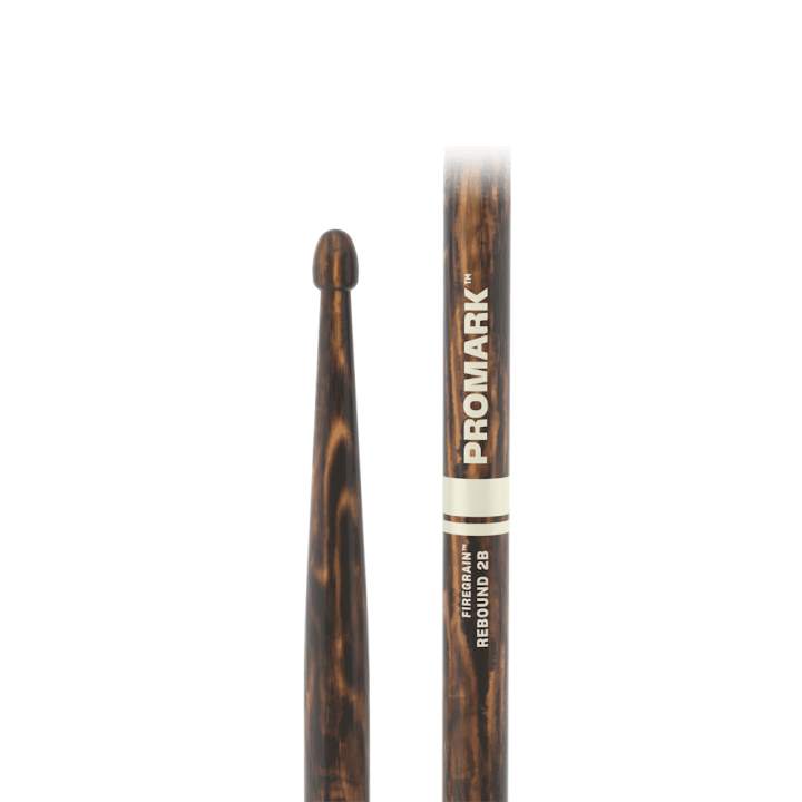 ProMark - R2BFG Rebound 2B FireGrain Hickory Drumstick, Acorn Wood Tip