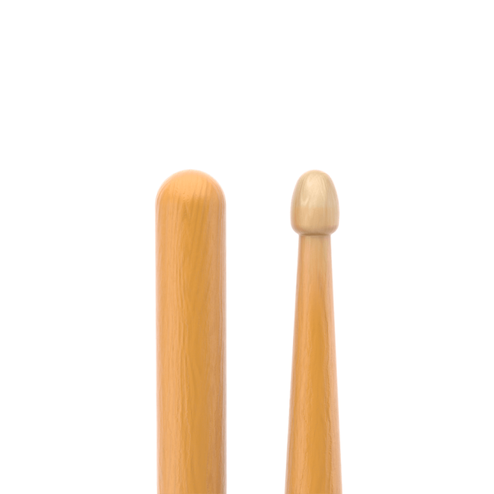 ProMark - R5AAGC Rebound 5A ActiveGrip Clear Hickory Drumstick, Acorn Wood Tip