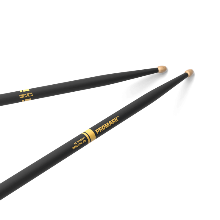 ProMark - R5BAG Rebound 5B ActiveGrip Hickory Drumstick, Acorn Wood Tip  