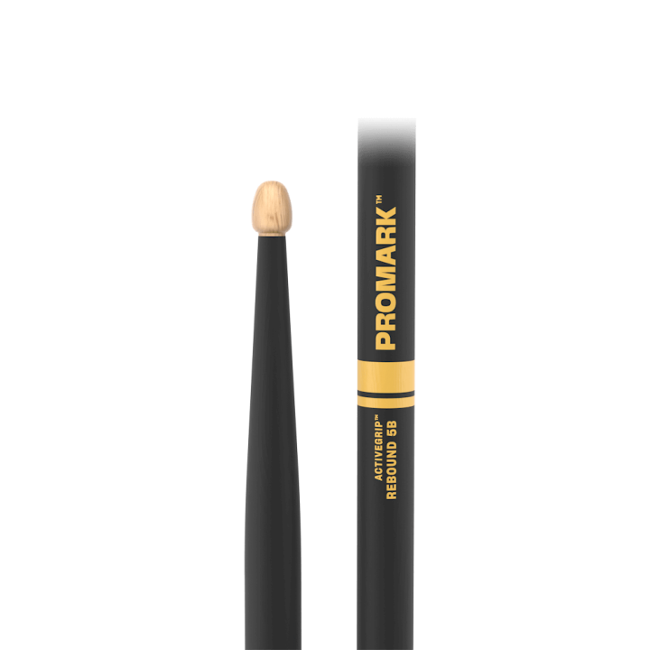 ProMark - R5BAG Rebound 5B ActiveGrip Hickory Drumstick, Acorn Wood Tip  