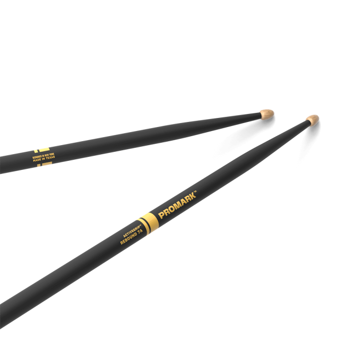 ProMark - R7AAG Rebound 7A ActiveGrip Hickory Drumstick, Acorn Wood Tip