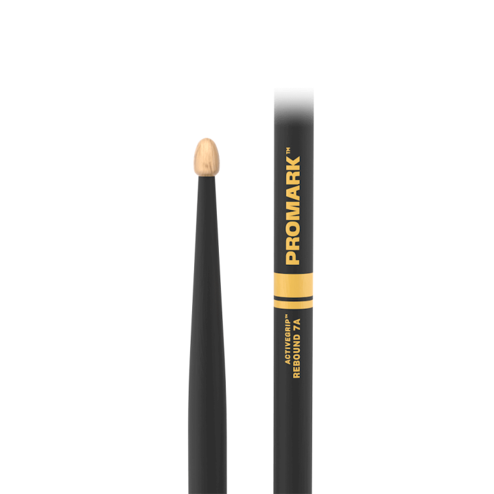 ProMark - R7AAG Rebound 7A ActiveGrip Hickory Drumstick, Acorn Wood Tip