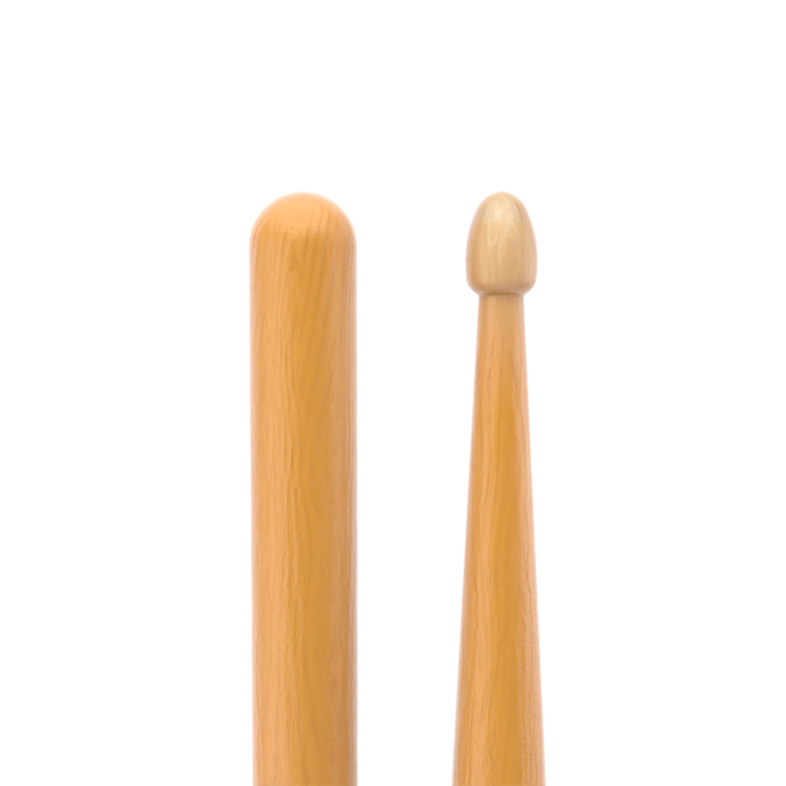 ProMark - R7AAGC Rebound 7A ActiveGrip Clear Hickory Drumstick, Acorn Wood Tip