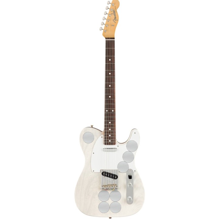 Fender Jimmy Page Mirror Telecaster, Rosewood Fingerboard, White Blonde - Chitarra elettrica 6 corde