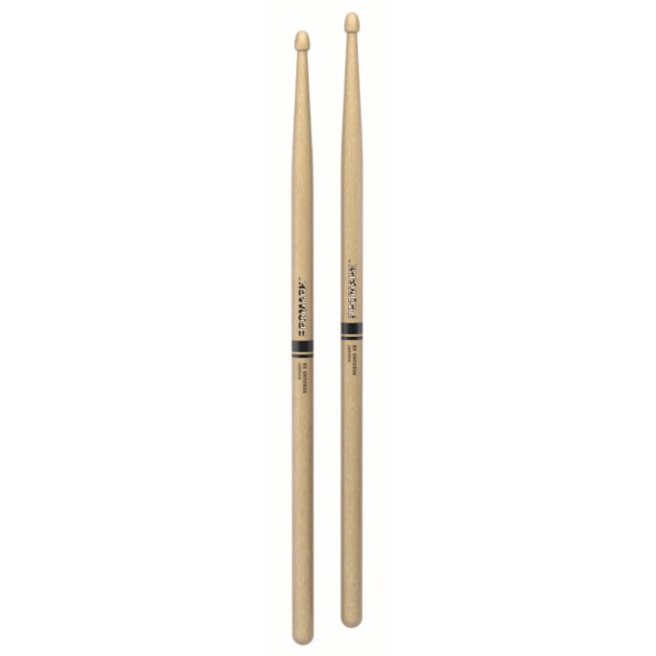 Promark 5B Rebound Acorn - RBH595AW  Bacchette in hickory, punta legno  Diametro: 16" / 406.4mm  Lunghezza: .595" / 15.1mm