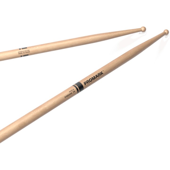 Pro Mark - RBM535RW Finesse 7a Maple Drumstick, Small Round Wood Tip