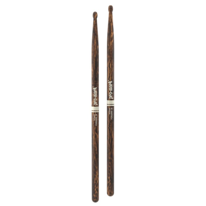 Pro Mark - TX2BW-FG Classic Forward 2b Firegrain Hickory Drumstick, Oval Wood Tip