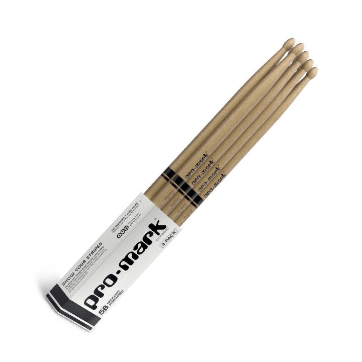 Pro Mark - TX5BW Classic Forward 5b Hickory Drumstick, Oval Wood Tip, set 4-Pack