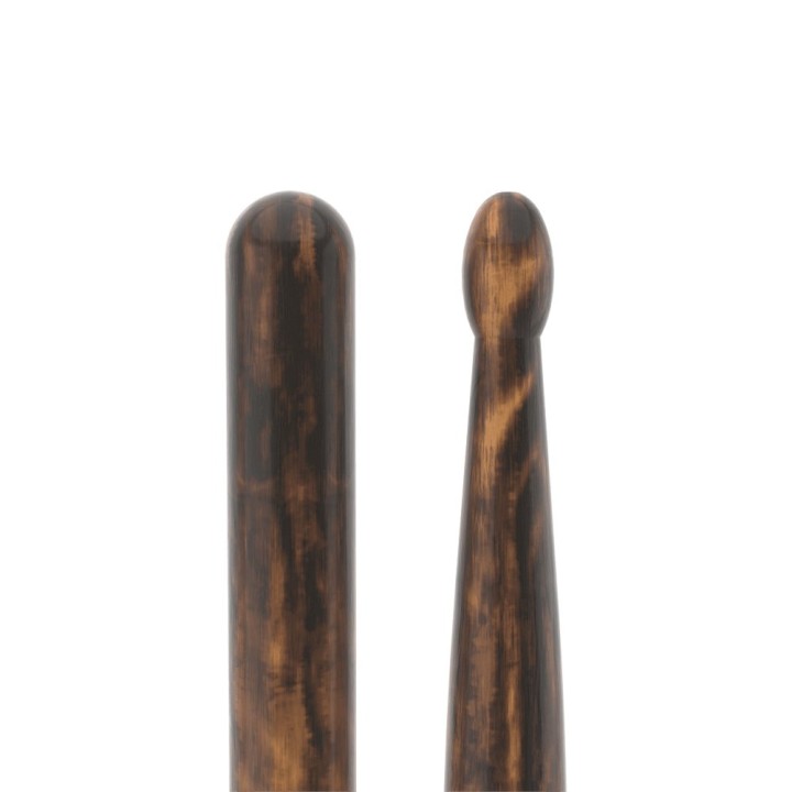 Pro Mark - TX5BW-FG Classic Forward 5b Firegrain Hickory Drumstick, Oval Wood Tip
