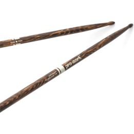 Pro Mark - TX7AW-FG Classic Forward 7a Firegrain Hickory Drumstick, Oval Wood Tip