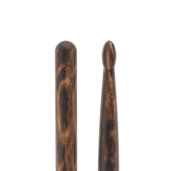 Pro Mark - TX7AW-FG Classic Forward 7a Firegrain Hickory Drumstick, Oval Wood Tip