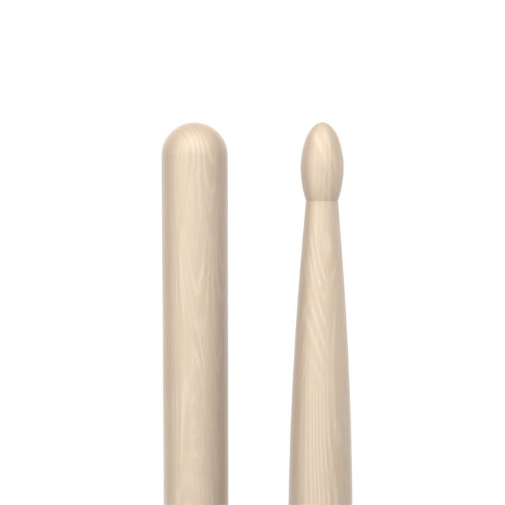 Pro Mark - TXR7AW Classic Forward 7a Raw Hickory Drumstick, Oval Wood Tip