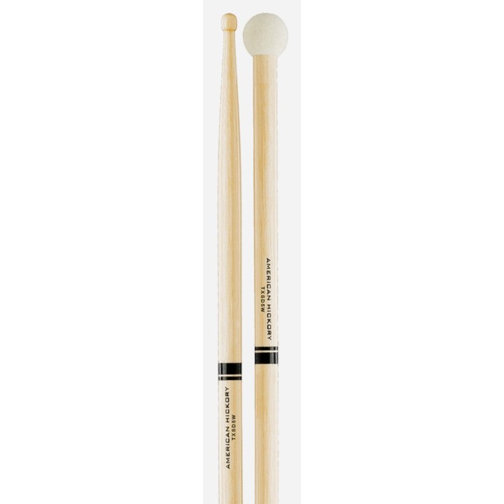 Pro Mark - TXSD5W Hickory Sd5 Light Multi Percussion Stick, Wood Tip, Felt Butt
