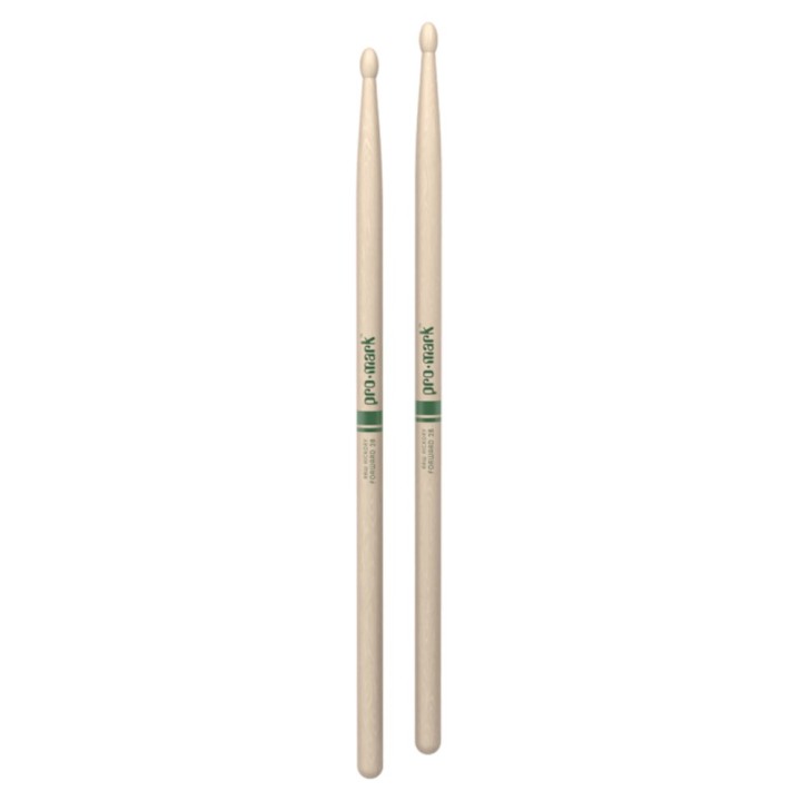 Pro Mark - TXR2BW Classic Forward 2b Raw Hickory Drumstick, Oval Wood Tip