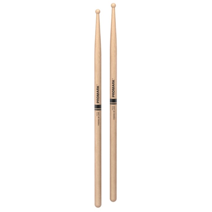 Pro Mark - RBM625LRW Finesse 2b Long Maple Drumstick, Small Round Wood Tip