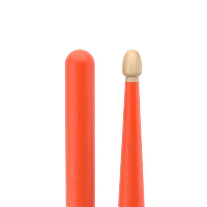 Pro Mark - RBH565AW-ORANGE Rebound 5a Painted Orange Hickory Drumstick, Acorn Wood Tip