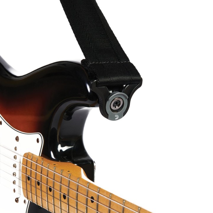 D'Addario - 50BAL00 Auto Lock Guitar Strap, Black