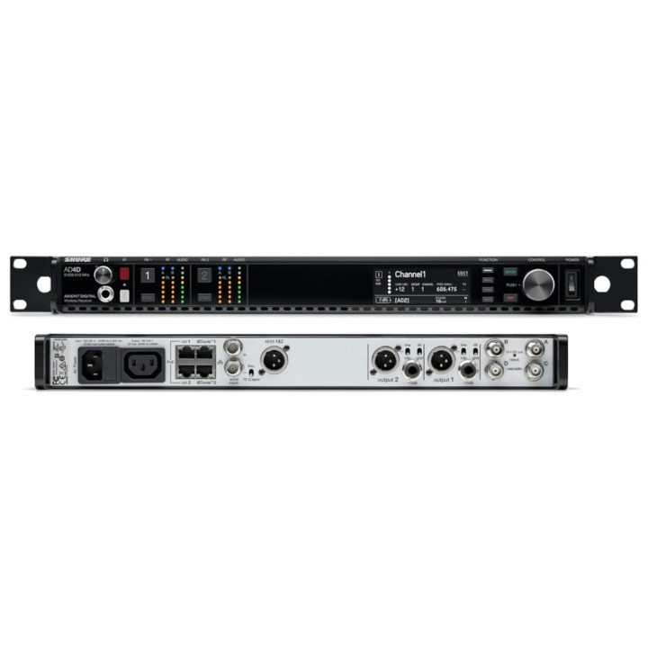 Shure - AD4DE Two-Channel Digital Wireless Receiver