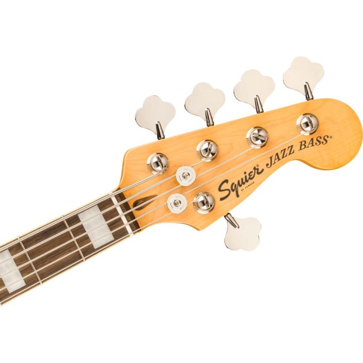 Squier Classic Vibe Active '70s Jazz Bass V, Laurel Fingerboard, White Pearloid Pickguard