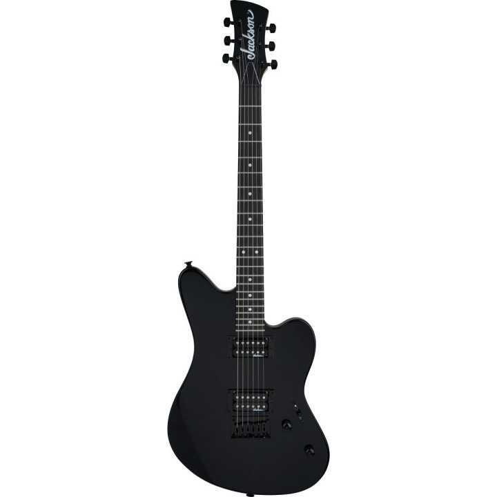 Jackson JS Series Surfcaster JS22 HT - Gloss Black - Chitarra elettrica Solid Body