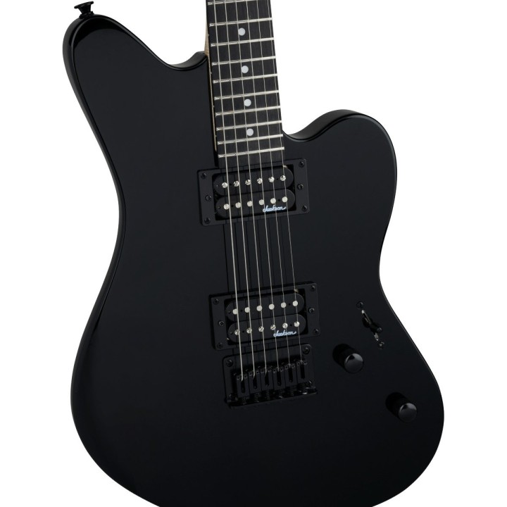 Jackson JS Series Surfcaster JS22 HT - Gloss Black - Chitarra elettrica Solid Body