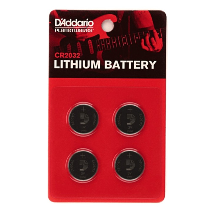 D'Addario | PW-CR2032-04 Lithium Battery, 4-Pack