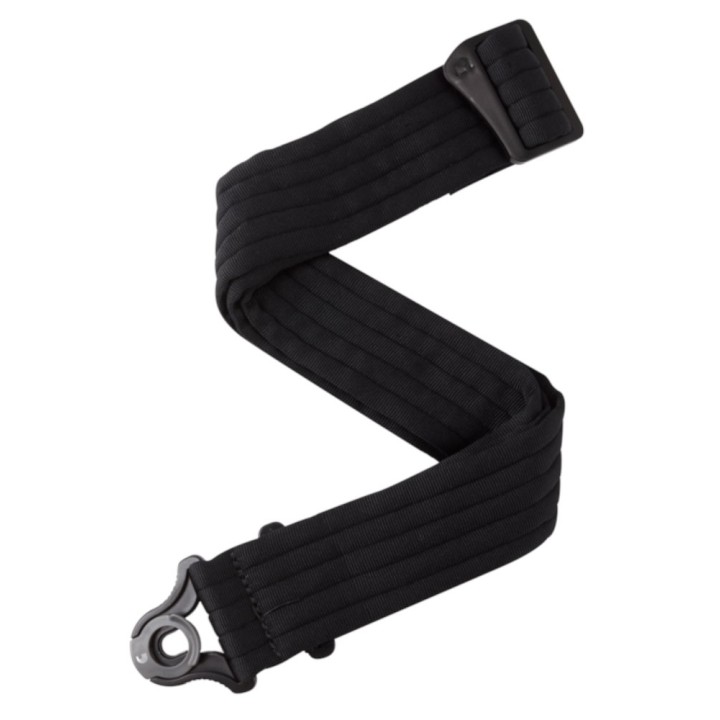 D'Addario - 50BAL01 Auto Lock Guitar Strap, Black Padded Stripes