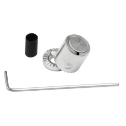 D'Addario - PW-LNPS-01S Manopola di Bloccaggio Potenziometri, Silver