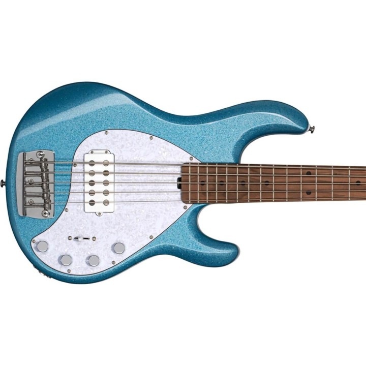 Sterling StingRay RAY35 Sparkle Blue Sparkle - Basso Elettrico a 5 corde