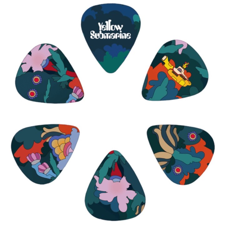 D'addario | 1CWH4-10B9 Plettri medi, 55° anniversario di Yellow Submarine dei Beatles, grafica Under the Sea
