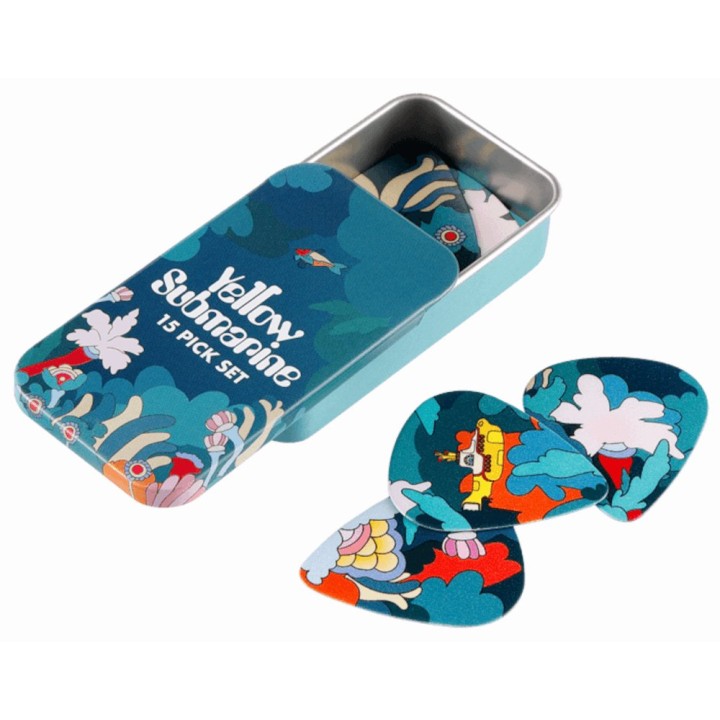 D'addario | 1CWH4-10B9 Plettri medi, 55° anniversario di Yellow Submarine dei Beatles, grafica Under the Sea