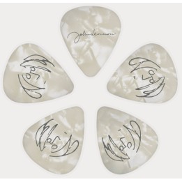 D'Addario - 1CWH4-01JL Plettri John Lennon Signature Per Chitarra, Spessore Medium (0,70 Mm)