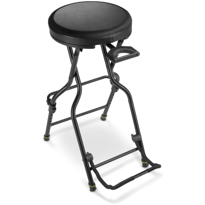 Gravity - FG SEAT 1 Sgabello per Musicisti con Cavalletto per Chitarra