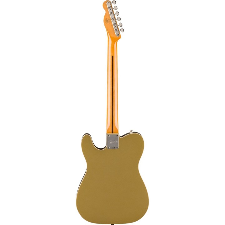 Squier Classic Vibe Custom Telecaster SH with Bigsby, Parchment Pickguard, Aztec Gold